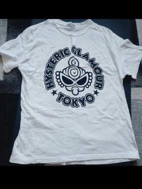 Hysteric Glamour Tokyo White Graphic doll pattern Tee top
